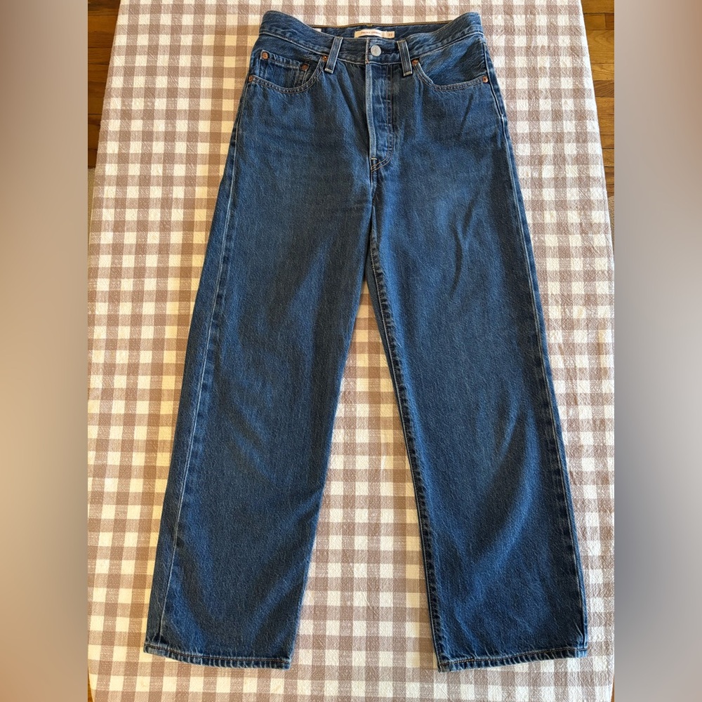 Levi’s Ribcage Classic Blue Denim Jeans